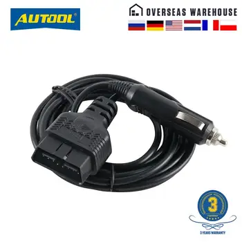 

AUTOOL BT50 OBD2 Vehicle ECU Emergency Power For 12V DC Power Source Supply Cable OBD Memory Saver ECU Power Interface Connector