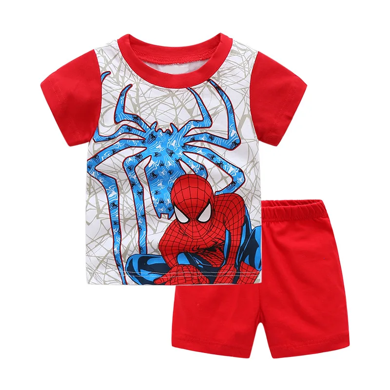 Spiderman Niños Pijama Corto