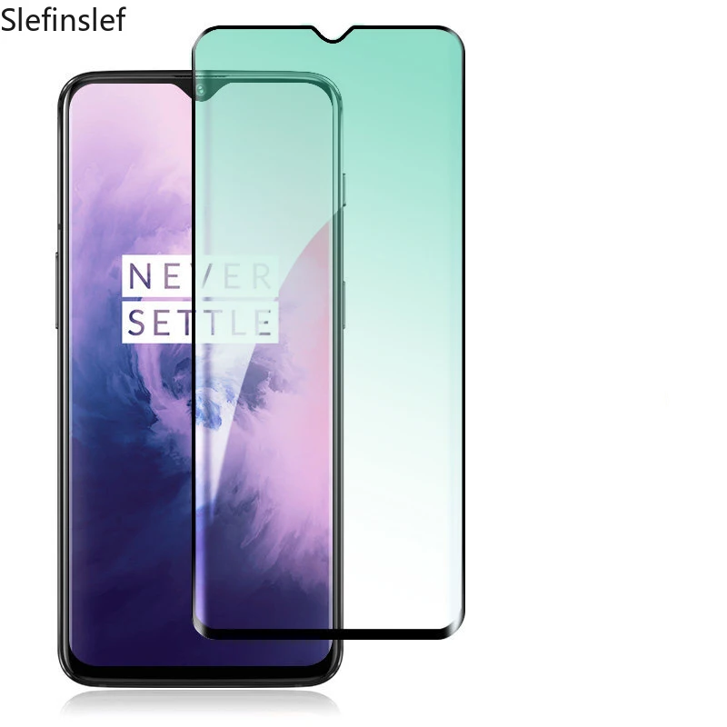 Зеленый светильник закаленное стекло для Oneplus 7 T Защитное экрана One Plus 6T защита от