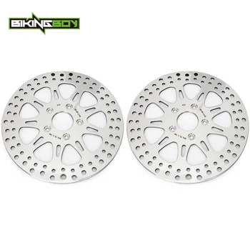 BIKINGBOY Dischi Freno Anteriori per Road King FLHR, Electra Glide FLHTC, Tour Glide FLTC 92-99, 84-91, 90, 89