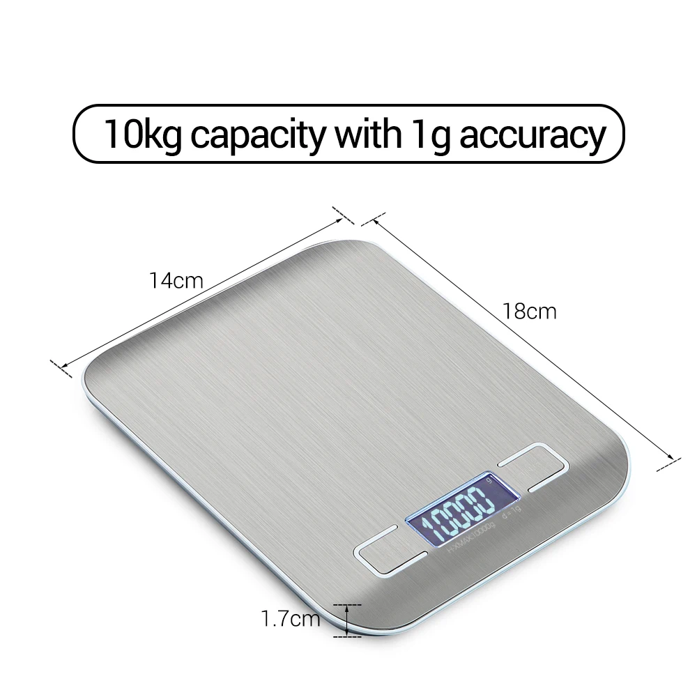 Portable Digital Scale Mini Digital Kitchen Scale Professional Accurate Electronic Scale Precision Balance 5kg*1g DH-2012