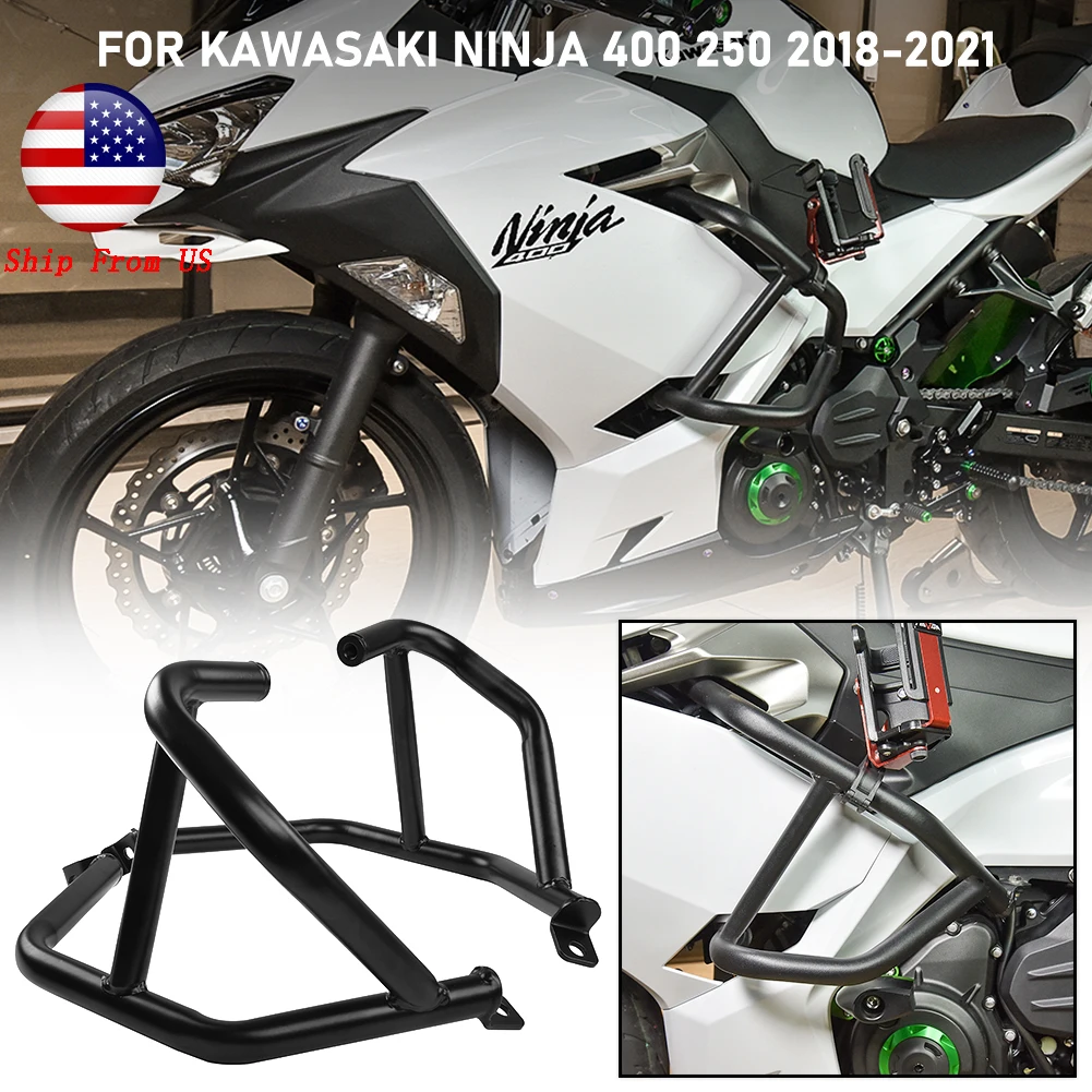 Motorcycle For Kawasaki Ninja 400 Ninja 250 Engine Tank Protection Bar  Guard Crash Bars Frame Bumper Ninja400 Ninja250 2018-2022 - Covers   Ornamental Mouldings - AliExpress