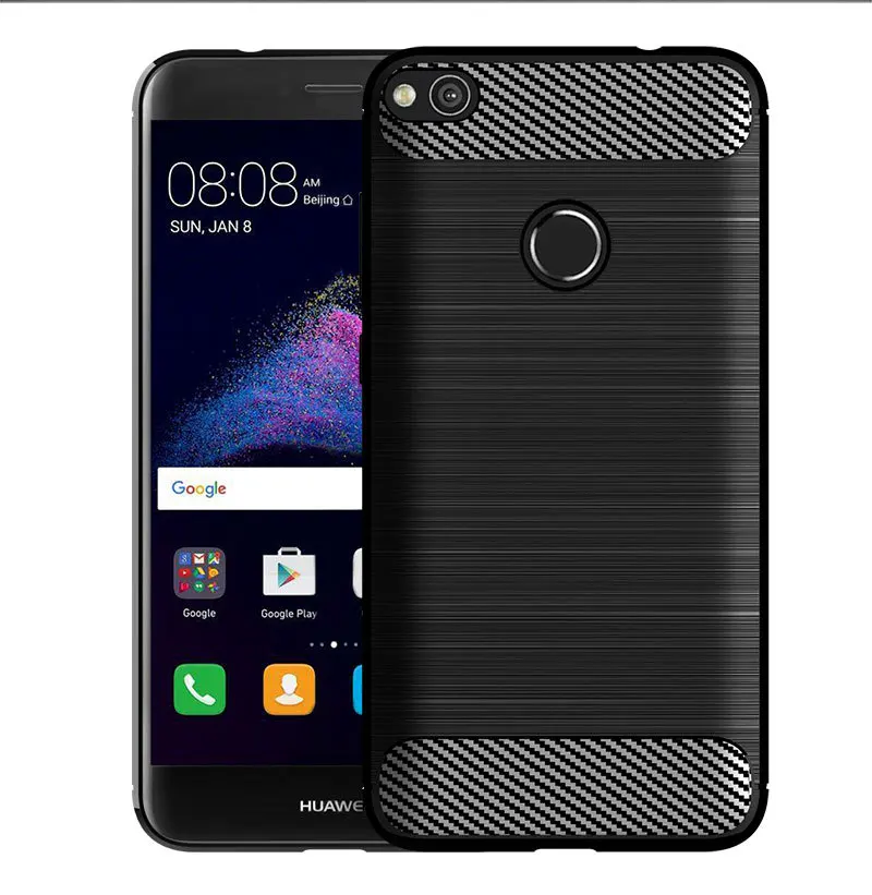 Для huawei Nova Lite чехол из мягкого углеродного волокна чехол для телефона для Nova Lite 5,2 дюймов противоударный полный защитный силиконовый бампер
