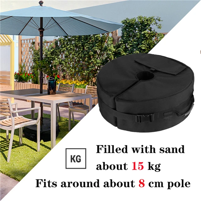 Homokzsákok Állvány Alap Napernyő Súlytáska Esernyő Időjárásálló Nagyteljesítményű Kültéri Terasz Tengerparti Tartozékok - Image 6