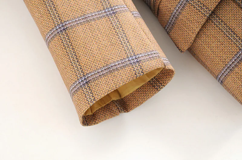 

One's Plaid Suit Jacket British Style South Korea Casual Short-height Suit Fashion Entity