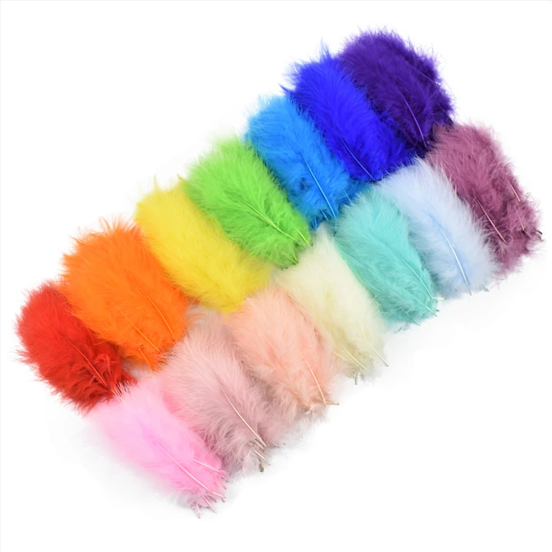 Turkey feathers Craft feathers Natural feathers 20Pcs/Lot 10-15cm Turkey Feathers Crafts Fluffy Marabou Plume DIY Wedding Party Decoration Dream Catcher Feather Accessories