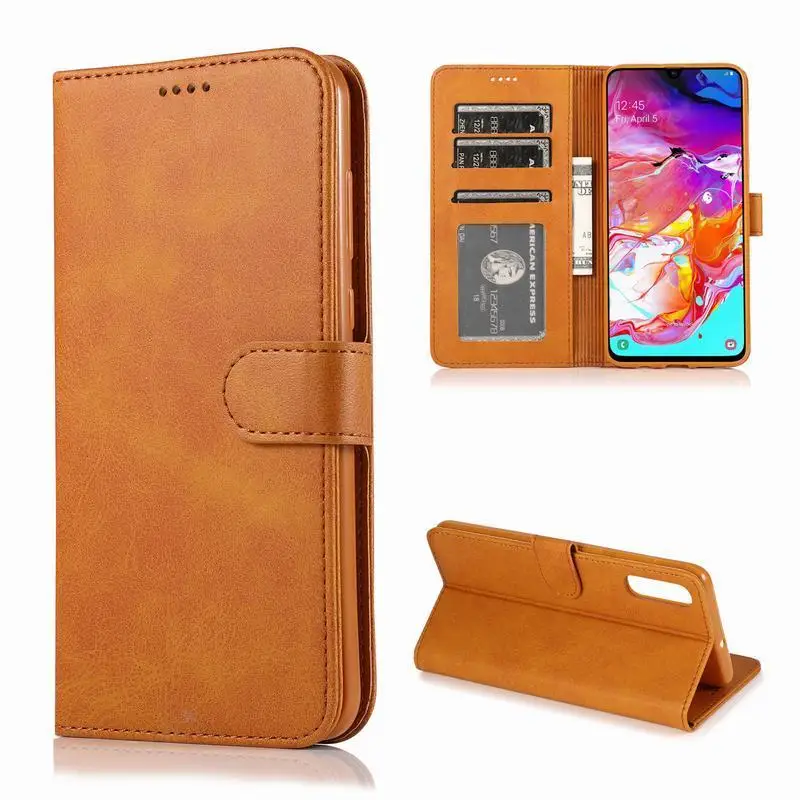 Чехол для Xiaomi Redmi Note 8 Pro Чехол кожаный кошелек флип-чехол Redmi Note 8 Fundas роскошный винтажный кошелек для карт протектор - Цвет: Brown Case