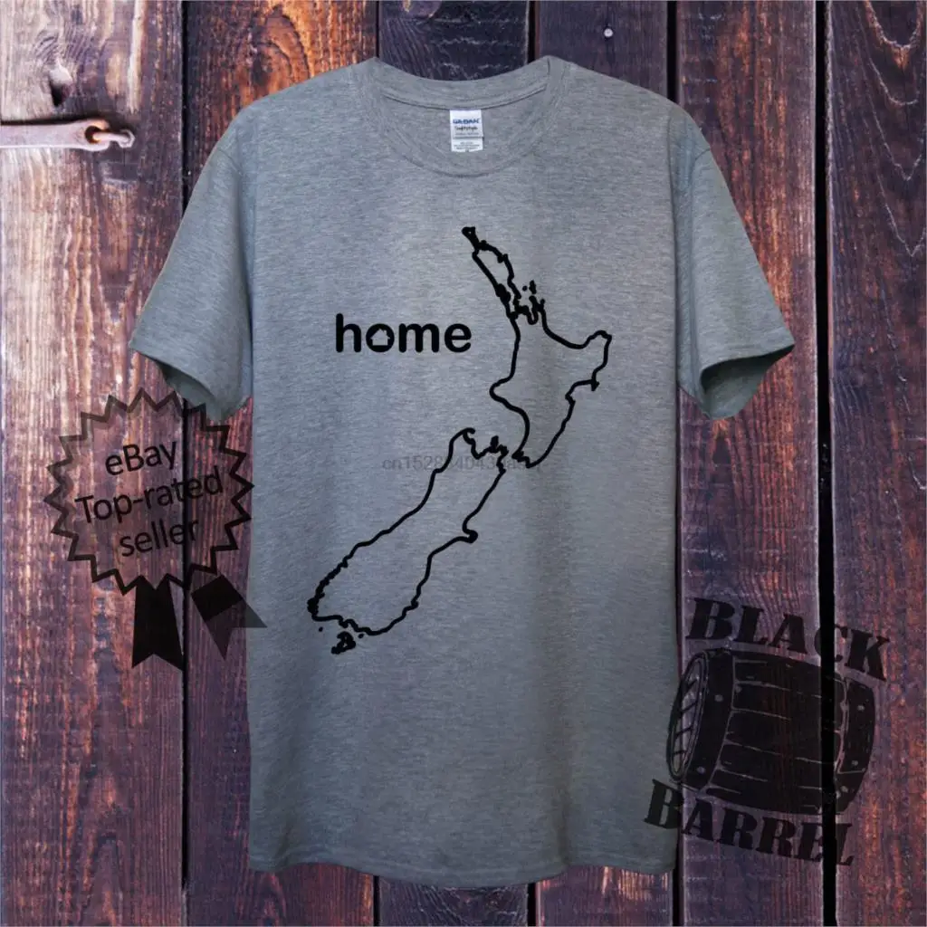 Простая хлопковая футболка Новая Зеландия Домашняя найти свою страну мужская