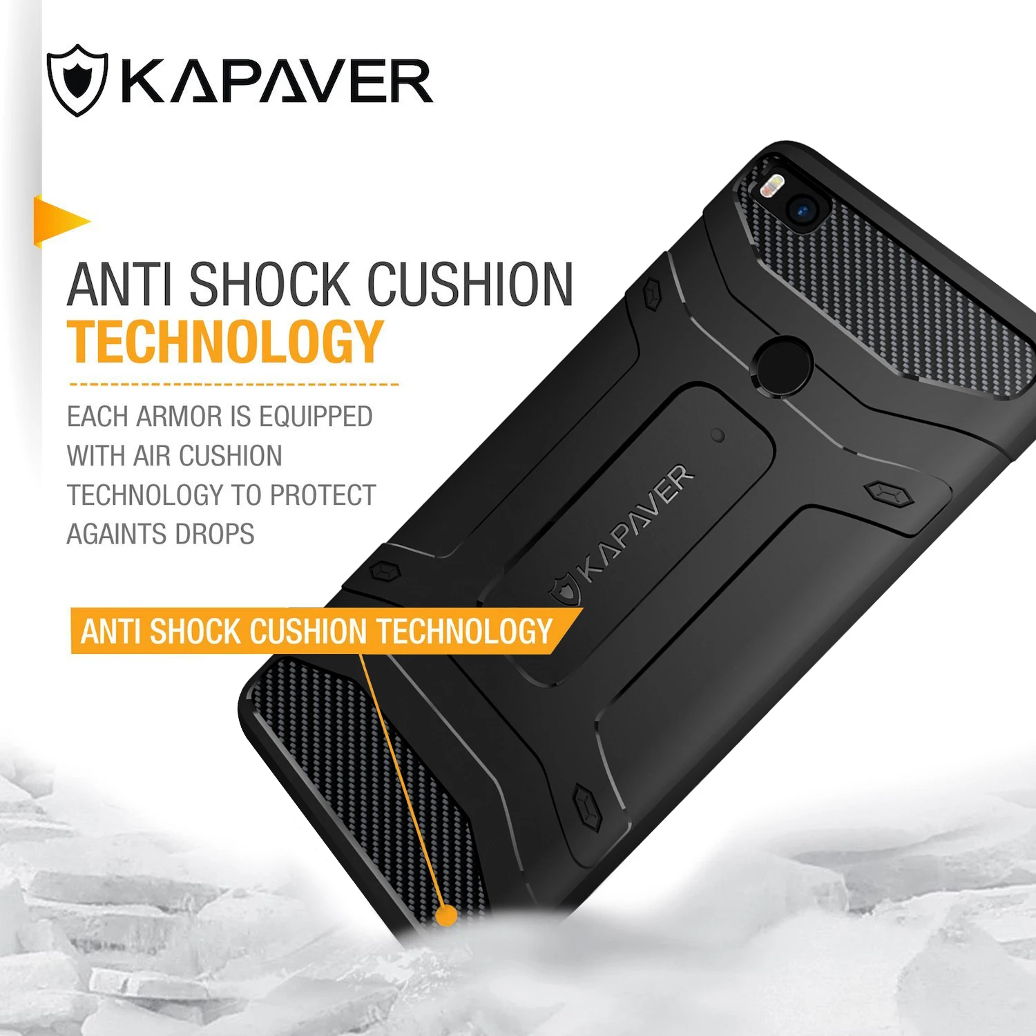 KAPAVER®Задняя крышка чехол для Xiaomi Mi Max 2 жесткий прочный твердый черный ударопрочный тонкий броня задняя крышка чехол для Xiaomi Mi Max 2