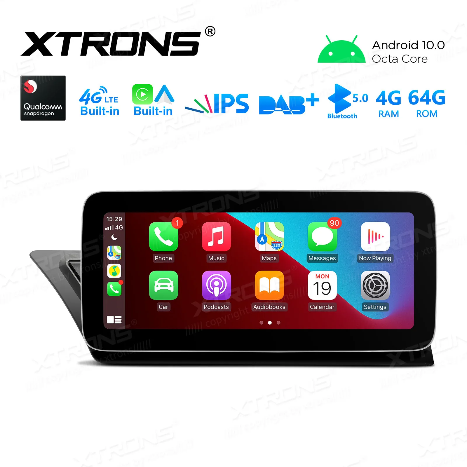 Автомобильный мультимедийный плеер на Android 10 25 с GPS для Audi A5/S5 0-2008 (LHD)