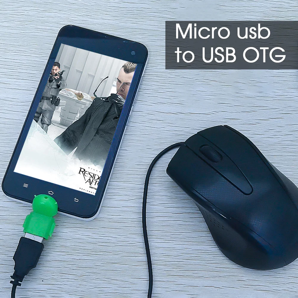 Цветной микро USB Мини OTG адаптер конвертер кабель для планшетных ПК для Android синхронизации данных на флэш-диск клавиатуры