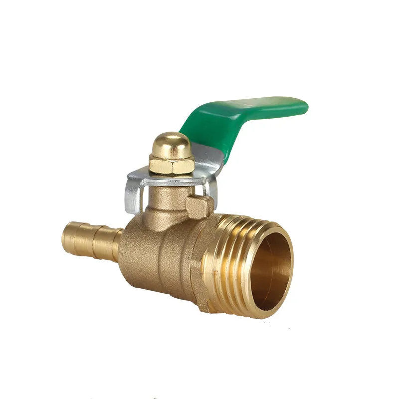 Hose Barb 8mm 10mm 12mm to 1/4&quot 3/8&quot 1/2&quot BSP Male Thread Brass Ball Valve Thick Switch Water Pipe Heater | Обустройство