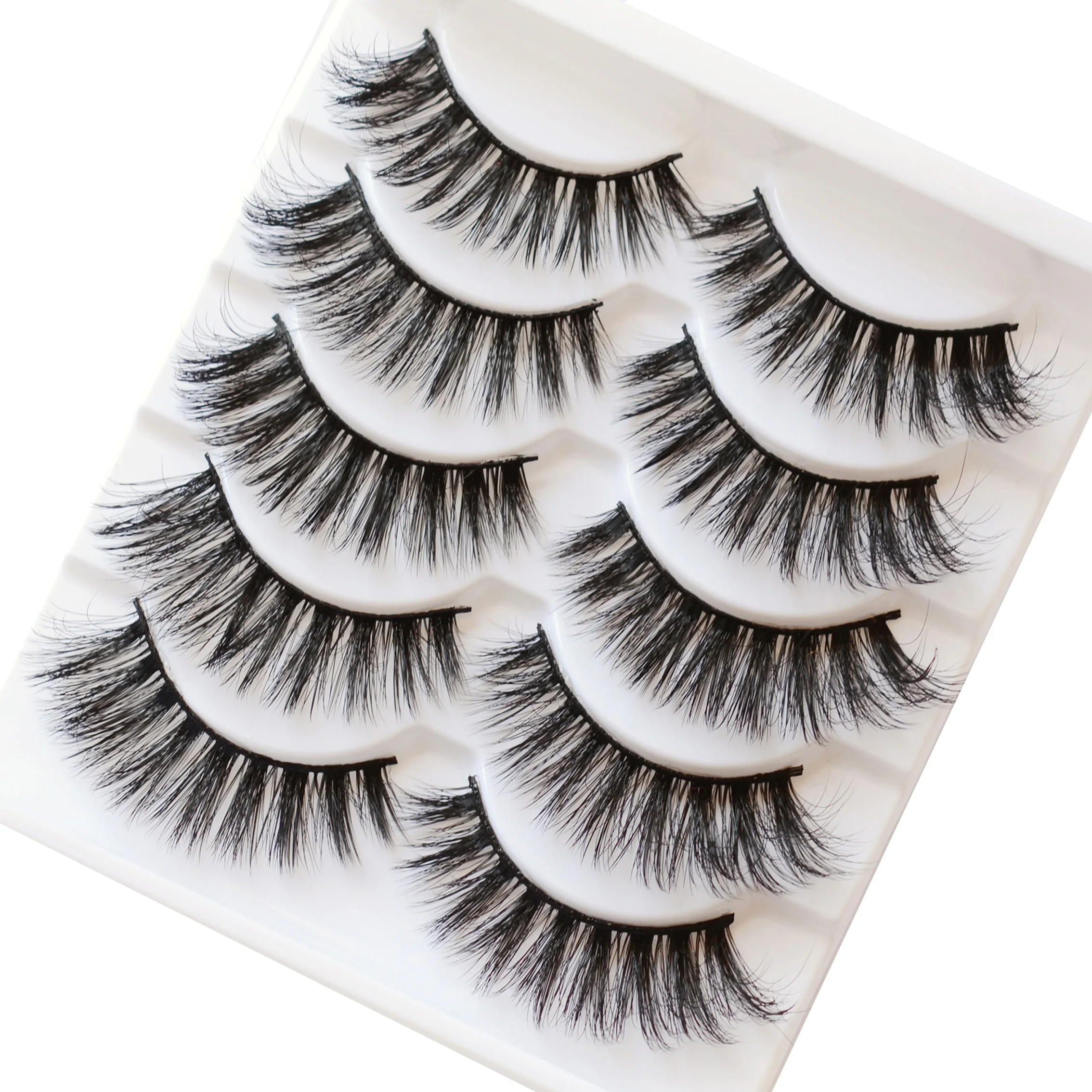 

5 Pairs Eyelashes HandMade Makeup 3D Lashes Faux Fake Lashes Natural False Eyelashes Long Eyelashes Extension
