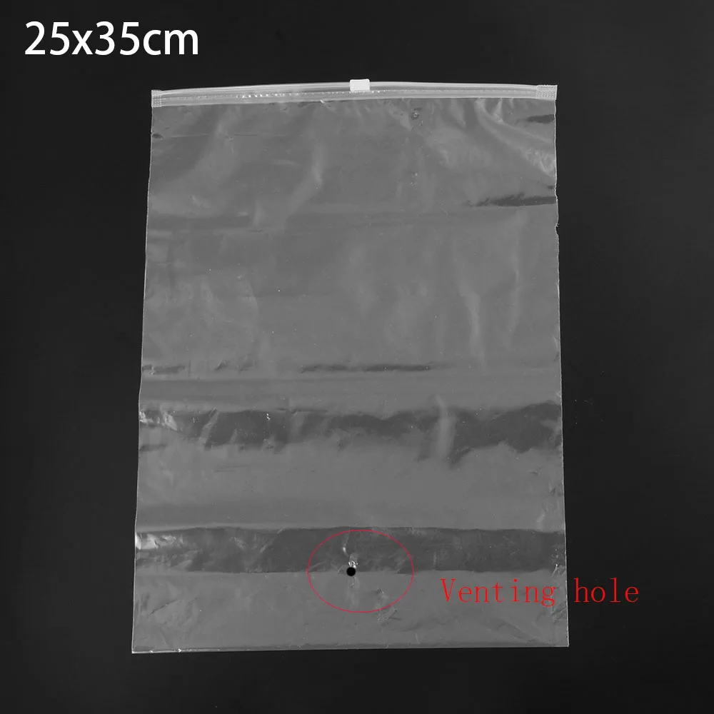 25x35cm 5 шт./лот прозрачная пластиковая ткань для упаковки дорожный мешочек для хранения водонепроницаемая сумка замок на молнии Самоуплотняющаяся ткань Органайзер - Цвет: 25x35cm