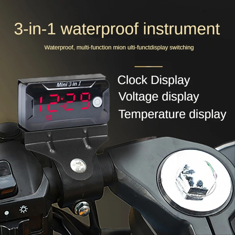 Neue 3 IN 1 Multi Funktion Auto Temperatur Uhr Voltmeter Auto