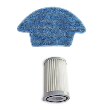 

6 Pcs Accessories: 5Pcs Mopping Cleaning Cloth, for Ecovacs Cen540 Cen546 Vacuum Cleaner Sweeping Robot & 1Pcs HEPA Filter, for