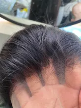 La srta. negro brasileño sin costuras recto 13x4 frente de encaje pelucas de cabello humano Marrón Medio, 4x4, cierre de encaje suizo peluca para las mujeres negras