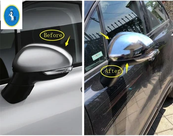 

Yimaautotrims Auto Accessory Outside Door Rearview Mirror Decoration Shell Housing Cover Trim For Fiat 500X 2015 2016 2017 2018