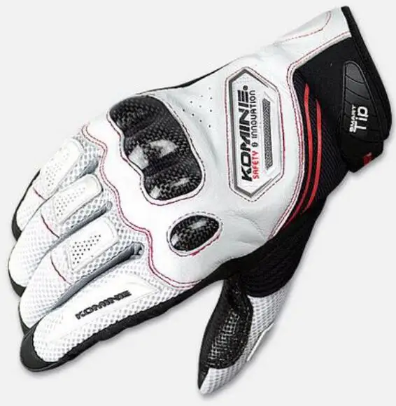 KOMINE GK167 Мотоциклетные Перчатки дышащая сухая кожа углеродное волокно 3D рыцарские перчатки для верховой езды pp