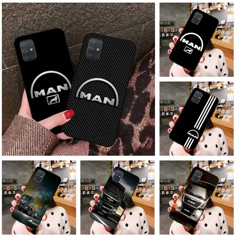 Чехол для телефона с логотипом Man Trucks Samsung Galaxy A52 A21S A02S A12 A31 A81 A10 A30 A32 A50 A80 A71 A51 |