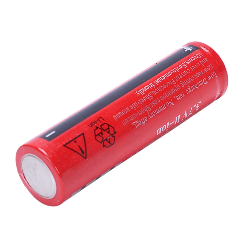 10 x 18650 3.7V 4200mAh Li-ion Rechargeable Battery Flashlight Torch Red