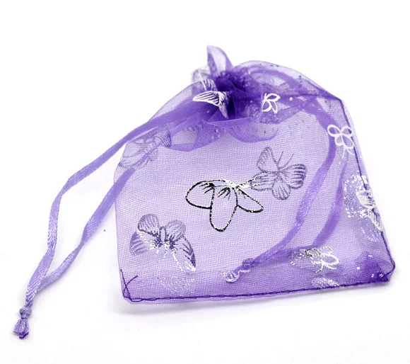 DoreenBeads модные сумки из органзы для ювелирных изделий прямоугольные с рисунком