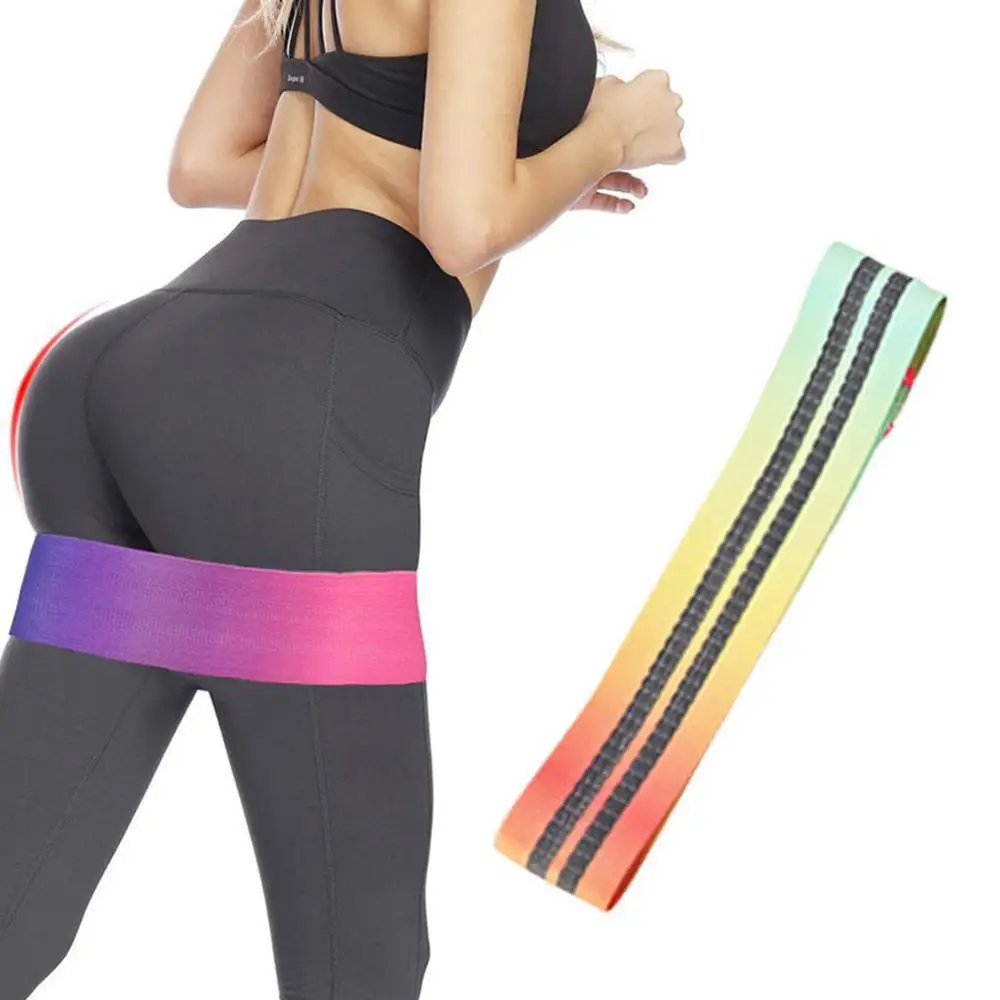 

Circle Non-slip Beautiful Hip Ring Hip Elastic Resistance Yoga Anti-slip Gym Fitness Elastic Leg Workout Braided Exercises