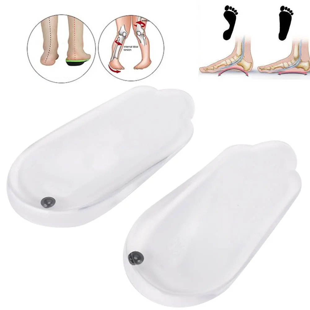 1 Pair O Leg Correction Insole Fallen Arch Support Soft Elastic Shoes Sole Insoles New Corrective Therapy S (Children) L (Adult) children s sneakers girls orthopedic shoes leather arch support corrective footwear for flat toddler boys