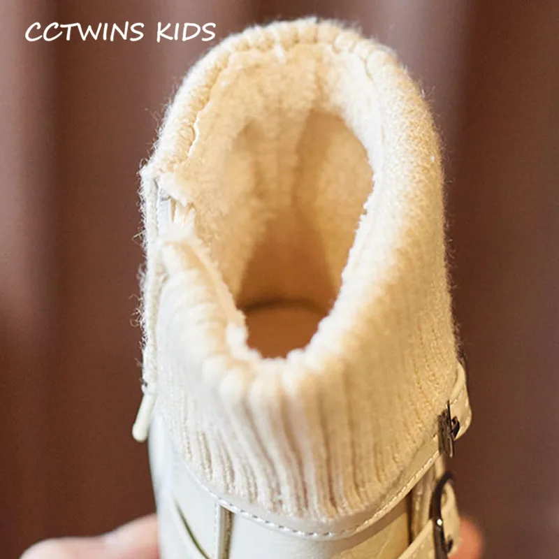 CCTWINS/детская обувь; коллекция года; зимние детские модные короткие ботинки; брендовая теплая обувь для девочек; детские ботинки; абрикосовый цвет; для малышей; FB1792