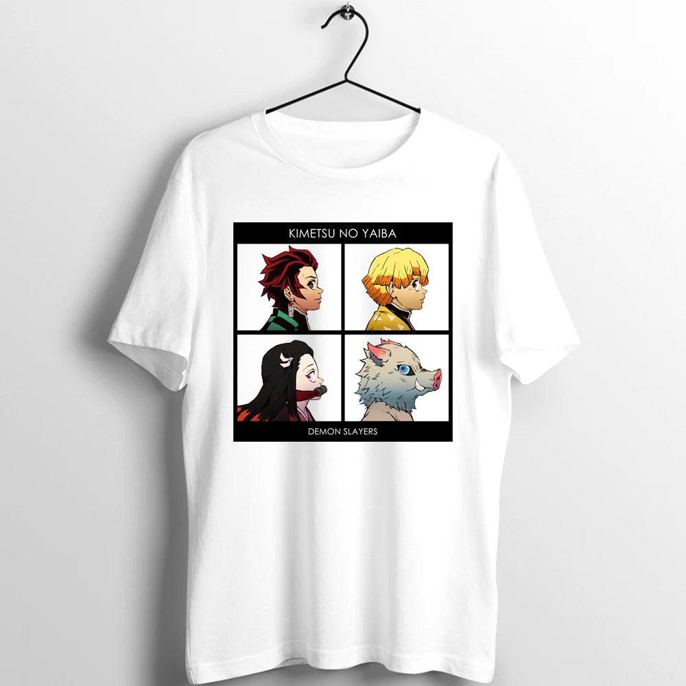 

Unix T Shirt Men Women Demon Slayer Kimetsu No Yaiba Blade of Demon Destruction Nezuko Tanjiro Inosuke Printed Tee