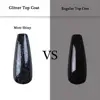Makartt Glitter Top Coat 10ML, High Gloss Shiny Long Lasting Top Gel for Clear Nail Gel and Acrylic Nails  DIY Supplies 6
