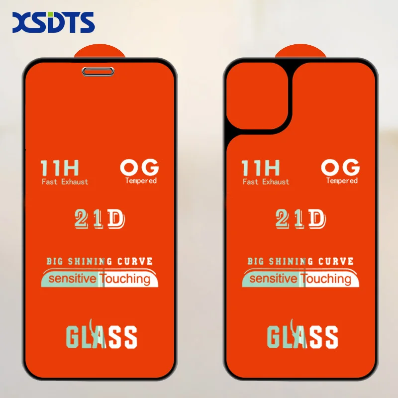 XSDTS 21D přední a zadní tvrzené sklo pro iPhone 11 Pro XS Max X XR 6 6s 7 8 Plus Screen Protector Full Cover Ochranný film
