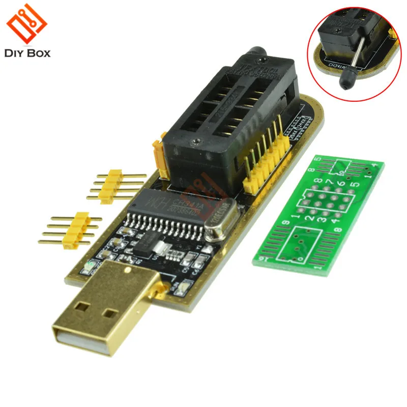 

CH341A Series 24 EEPROM Writer 25 SPI routing BIOS LCD Flash USB Programmer