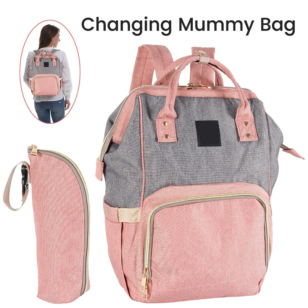

Fashion Nappy Backpack Bag Mummy Maternity Large Capacity Diaper Bag Travel Stroller Baby Nursing Multi-function Backpacks
