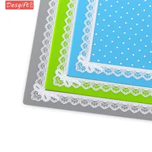 Коврик для маникюра в виде сердца, мягкая силиконовая подушка для рук, коврик для маникюра, раскрашивания, кружевной коврик в горошек, квадратный складной японский коврик