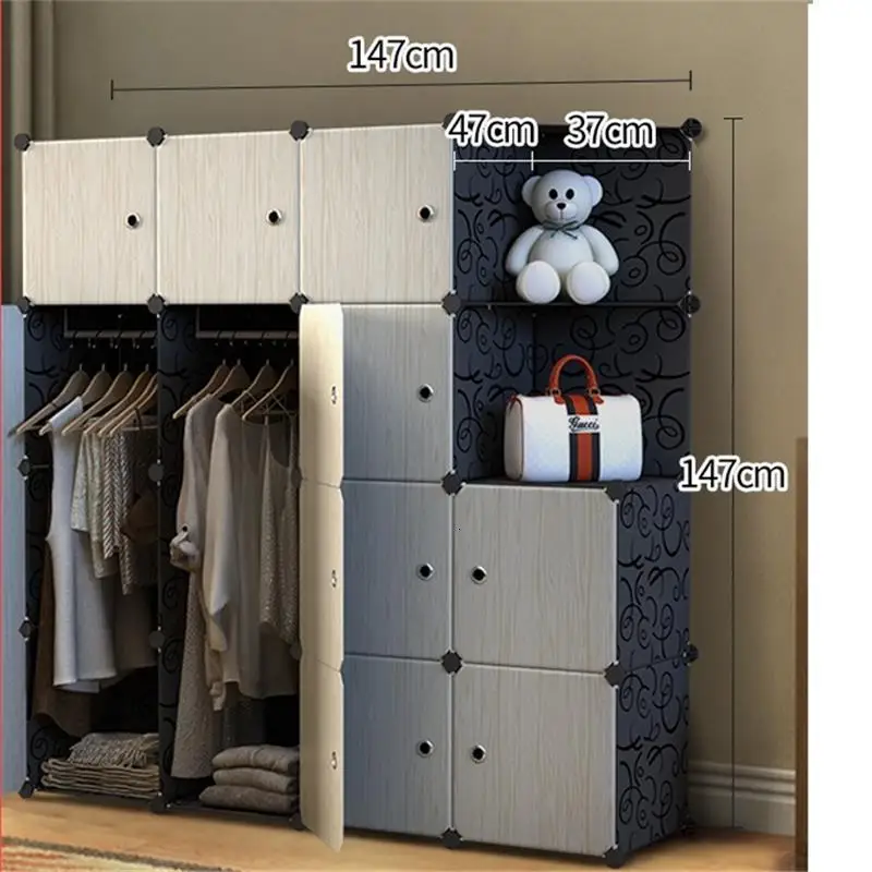 Moveis For Dresser Closet Storage Armario Almacenamiento Mueble De Dormitorio Guarda Roupa Bedroom Furniture Cabinet Wardrobe - Цвет: Version G