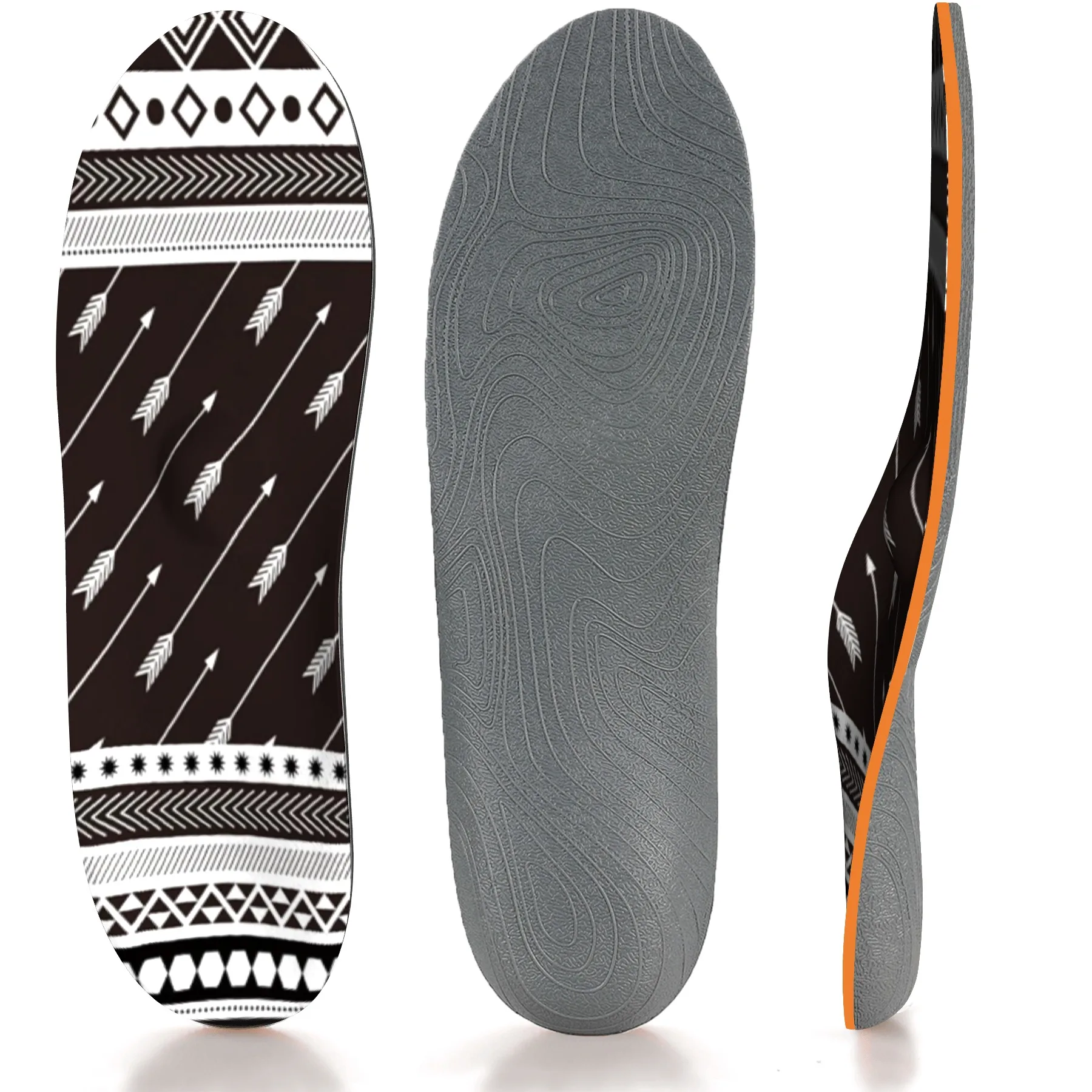 

IFITNA Arch Anti-wear Foot Insole Non-slip Running Comfortable Memory Slow Elastic Insole Gentleman Shoes