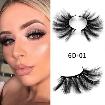 

1 Pair Of Natural Curling False Eyelashes 3D Three-dimensional Messy Cross Mink Long Eyelashes European Style Eye Makeup Tool