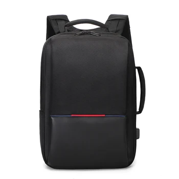 

Black Laptop Backpack Waterproof USB Charge Port Swiss-style Multifunctional Rucksack Schoolbag Mochila Hiking Travel bag