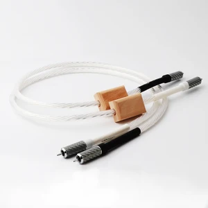 Image 1 - Пара Nordost Odin Supreme ссылка Interconnect RCA аудио кабель с разъемом RCA из углеродного волокна, 7n посеребренный OCC