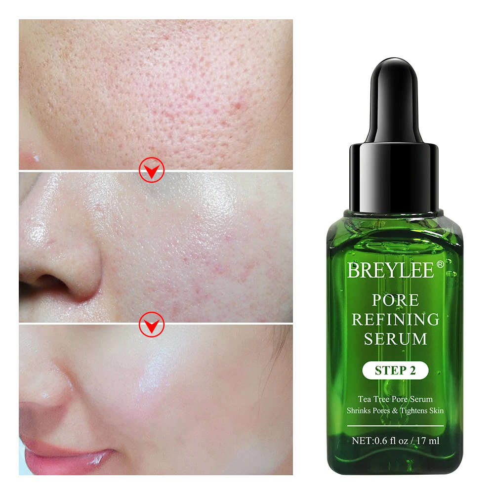 

BREYLEE Shrink Pores Serum Pore Tightens Refining Moisturizing Essence Whitening Anti-aging Oil Control Facial Essence Skin Care