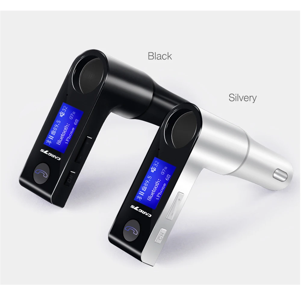 Двойной USB BT 4,1 автомобильное MP3 зарядное устройство прикуриватель с ЖК-песнями Просмотр экрана громкой связи TF карта u-диск музыкальный проигрыватель FM