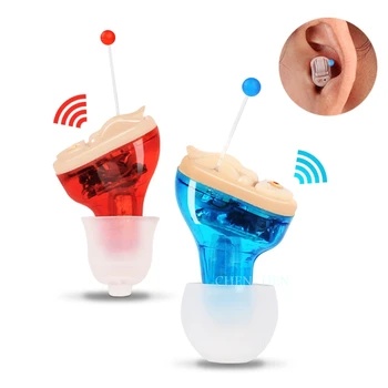 

Hearing Aid Invisible Ear Amplifier Free Shipping Adjustable Digital Hearing Aids portable mini CIC for Ealderly Deaf Ear Care