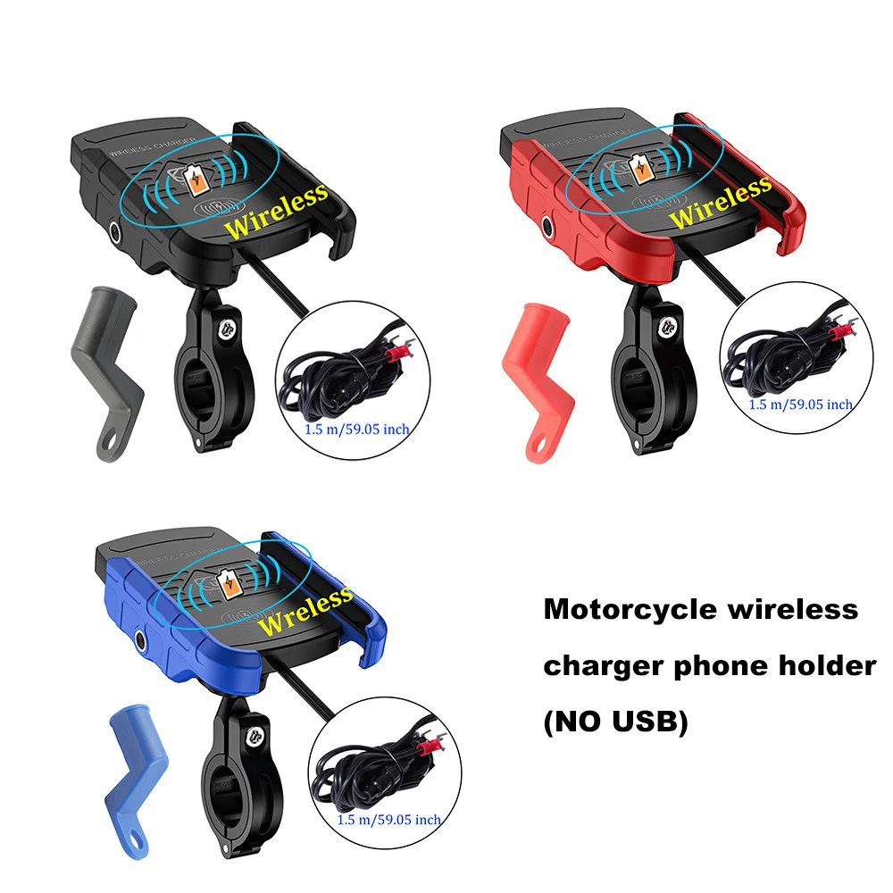 ACCNIC DIN/SAE USB Зарядное устройство& Мотоцикл Беспроводной Зарядное устройство Автомобильный держатель телефона для samsung S10 S9 S8 iphone X XS 8 Беспроводной зарядки