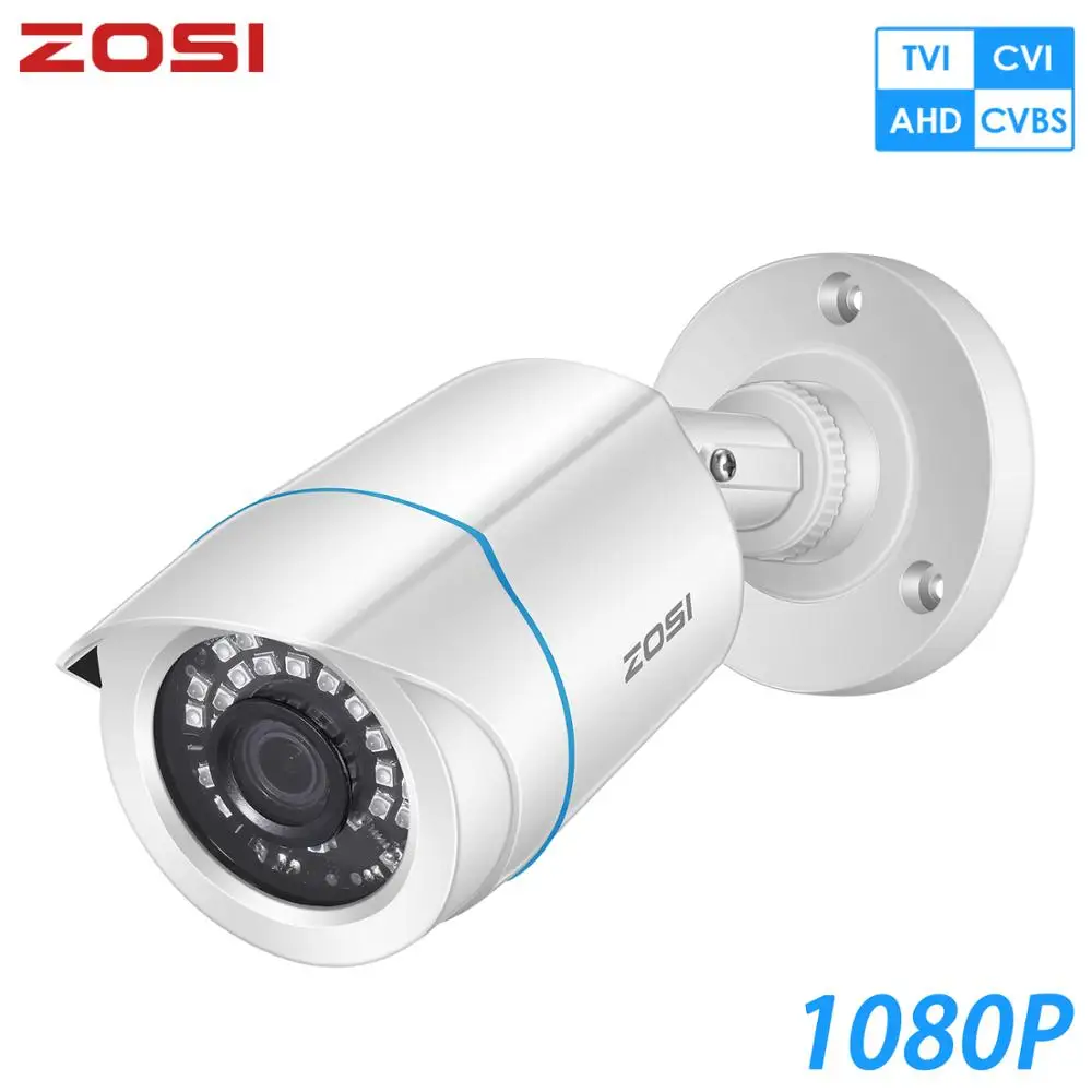 2MP HD AHD CVBS TVI CVI CCTV Camera Security Cam IR 180° wide angle waterproof