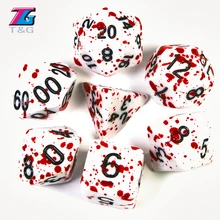 Многосторонние игры Polyhedral Dice TRPG DND 7 шт./компл. D4 D6 D8 D10 D12 D20 для настольных игр Многосторонние игры Polyhedral Dice TRPG DND 7 шт./компл. D4 D6 D8 D10 D12 D20 для настольных игр