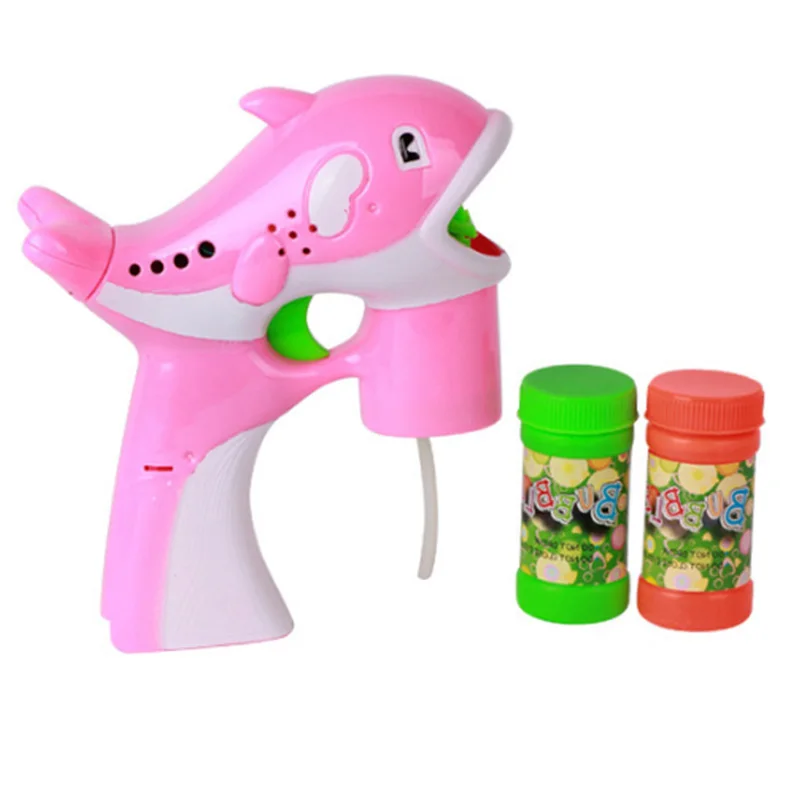 Упаковка из 2 Dolphin Bubble Machine портативная машина Bubble Hurricane Автоматическая игрушка для детей с светодиодный светильник Music HUG-Deals