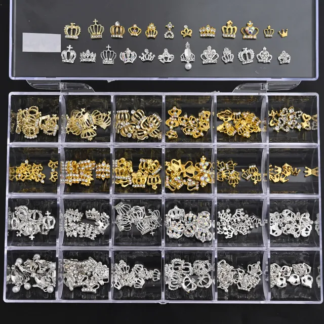 1BOX Jewelry Germ Nail Charms Luxury Kawaii Kit Crystal,Acrylic Flower,Rhinestones,Resin,Butterfly,Bear 3D Nails Decorations @MF set 5-240pcs