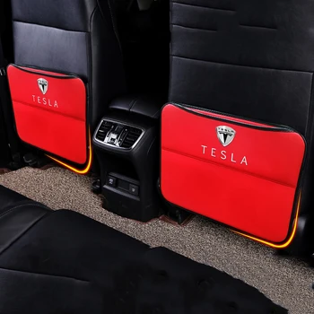 

Car Back Seat Back Protector Cover Children Anti Kick Mat Pad Cushion Organizer FOR Tesla Model 3 X accessories
