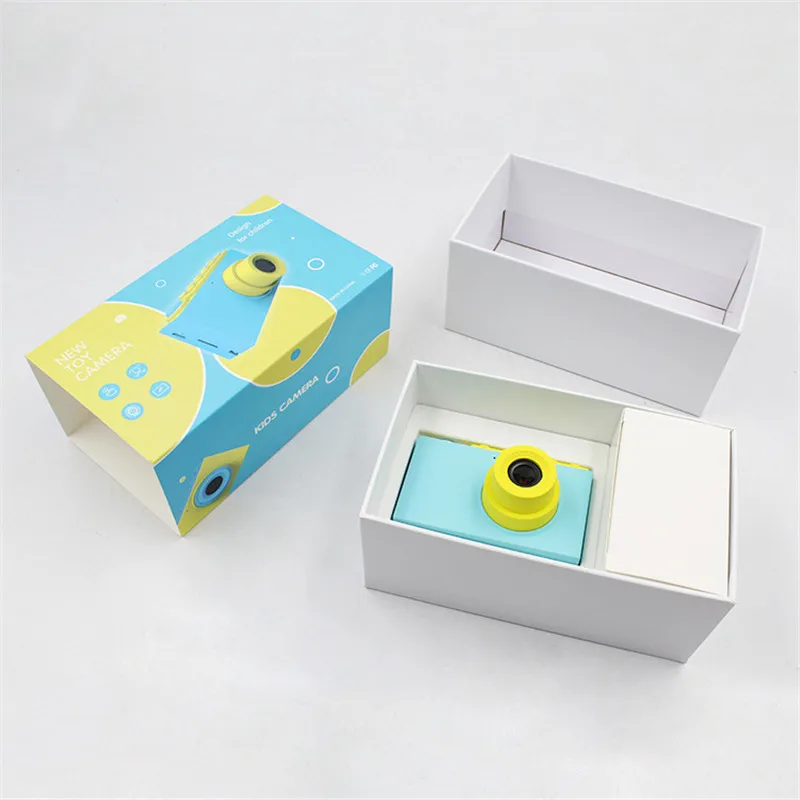Детская мини цифровая камера игрушки Дети Образование игрушка камера цифровая с водонепроницаемой крышкой DIY наклейки подарок на день рождения